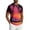 Deep Red_014, variant on Domuza Summer Streetwear Causal T Shirts for Men Ombre Tropical Print Crewneck Short Sleeve Tee Shirts Tops Deep Red S