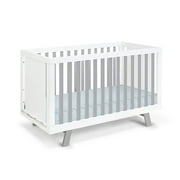 Suite Bebe Livia Crib, White & Gray