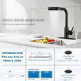 thumbnail image 5 of SERABETTO  Black Kitchen Faucets with Pull Down Sprayer,Waterfall Kitchen Sink Faucet,3 Modes(Sweep/Stream/Waterfall) Rotary Switch ﻿, 5 of 8