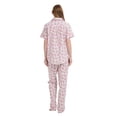 thumbnail image 5 of Kolipajam 100% Cotton Pajamas For Women Short-Sleeve Long Pants PJS Button Down Sleepwear XXL, 5 of 6