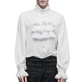thumbnail image 1 of Mens Vampire Shirt, Pirate Victorian Gothic Medieval Steampunk Ruffle Blouse, 1 of 5