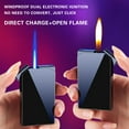 thumbnail image 3 of Fufafayo under $5 Dual Flame Lighter, Torch and Soft Flame Lighter, Refillable Butane Lighter, Windproof Cigar Lighter, Outdoor Utility Lighter, Multi-purpose Fire Source, 3 of 8