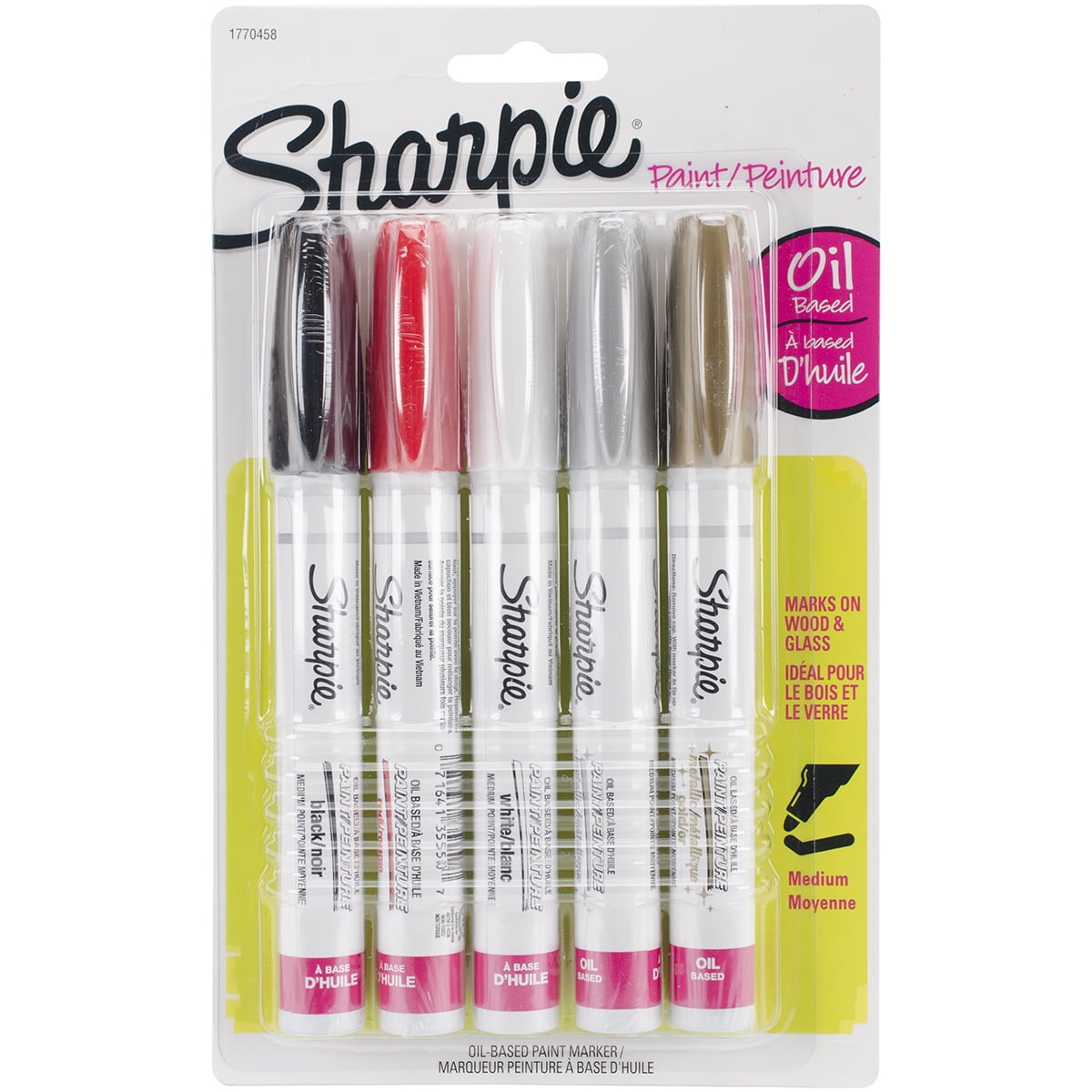 Sharpie Basic Paint Marker Set, 5-Color