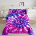 thumbnail image 2 of Manfei Tie Dye 3-Piece Full Size Comforter Sets,Trippy Watercolor Bedding Comforter Set,Abstract Gradient Lightweight Bedding Sets,Super Cozy Swirl Room Decor,Reversible, 2 of 8