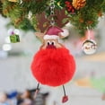 thumbnail image 3 of Shoreew Christmas Deer Keychain Cute Reindeer Pom Pom Keyring Faux Fur Fluffy Plush Ball Charm for Handbag Backpack Purse Accessory, 3 of 7