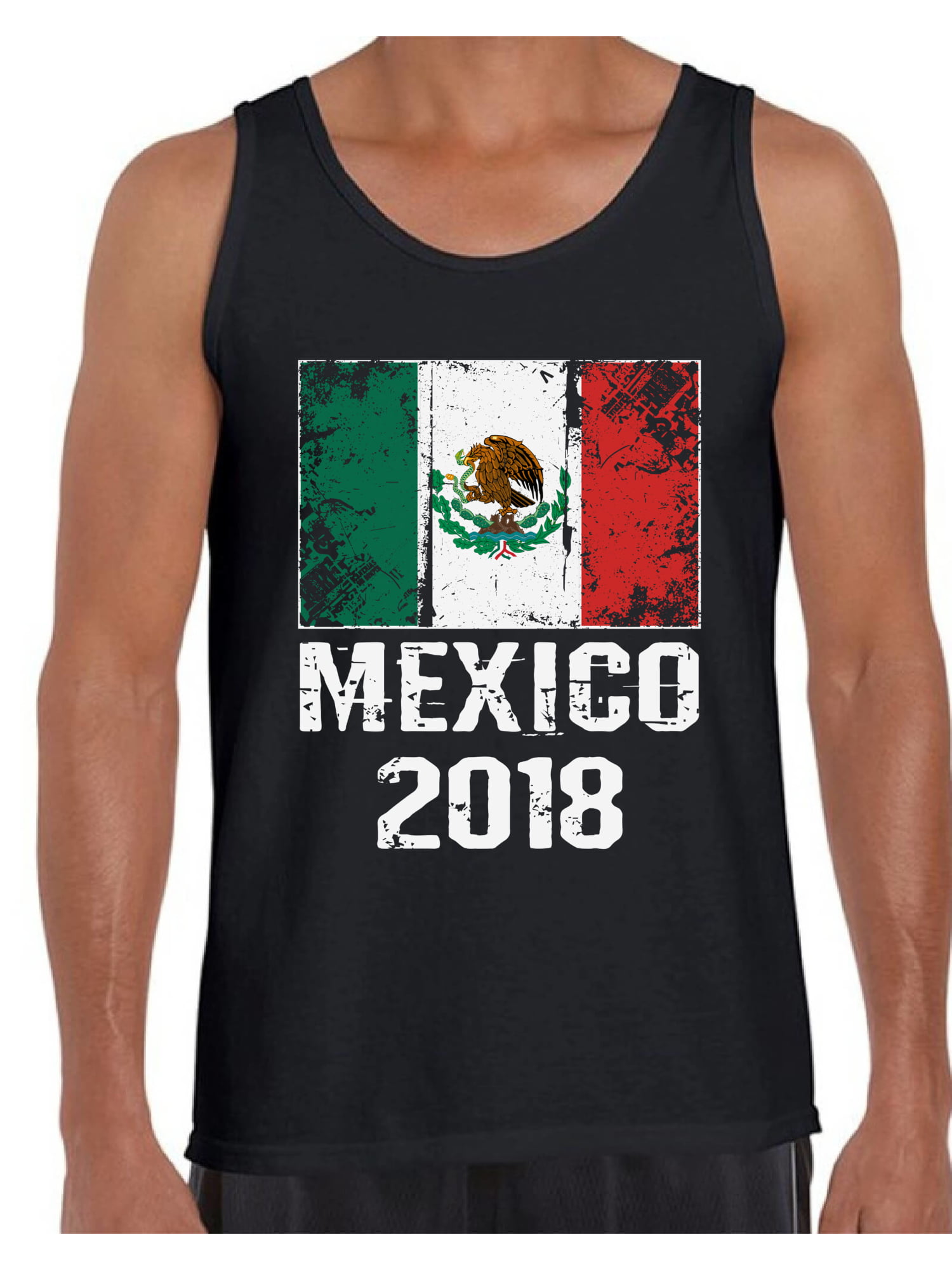 Men's Mexico Tank Top Mexican Flag Tank Soccer Mexico 2018