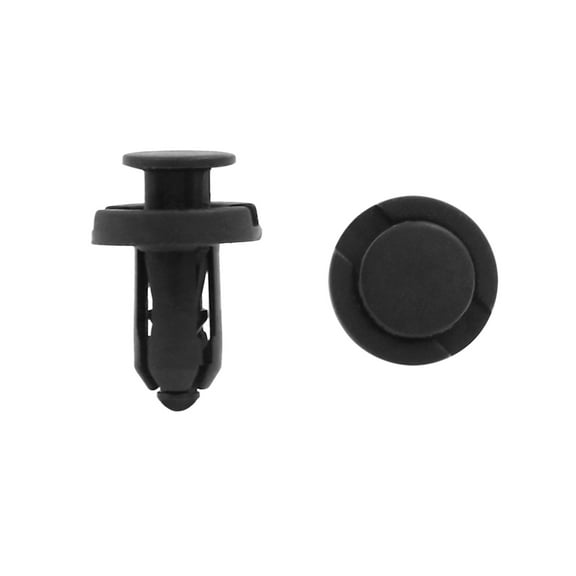 Unique Bargains 20pcs Black Auto Car Door Mudguard Plastic Rivets Fastener for 10mm Dia Hole