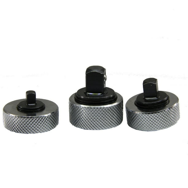 Fiudx Juego de 3 Llaves de Dedo de Hierro, Mini Llave de Trinquete de 1/4, 3/8 y 1/2 Pulgadas, 72 Dientes de Acero Al Carbono, Moleteado Duradero, para Reparación de Automóviles, Taller En Casa, Comp