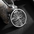 thumbnail image 3 of Retro Witch Moon Goddess Hecate Portrait Stainless Steel Pendant Necklace Women s Men s Greek Mythology Trendy Jewelry, 3 of 5