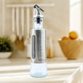 thumbnail image 6 of Stainless Steel Oil Dispenser Bottle with Measurement Scale | Automatic Opening & Closing Nozzle | 200ml 300ml 500ml Kitchen Oil Vinegar Bottle for Cooking | Silver, 6 of 7