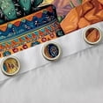 thumbnail image 4 of Homewish Desert Plant Cactus Black Out Curtains,Tropical Botanical Curtains Pack of 2 (42x63 Each),Orange Green Bedroom Curtains For Girls Kids,Breathable Home Decor, 4 of 6