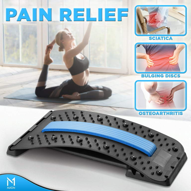 Back Massager Stretcher, Lower Spine Lumbar Support, Sciatica Pain Relief,  Thoracic Herniated Stretch Device, Orthopedic Traction Devices, Posture  Decompression Products, Muscle Cracker, Scoliosis Relieving Stretcher,  Chiropractic Acupressure Massage