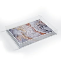 Society6 Crazy Lace Agate by Ann Hudec Acrylic Tray