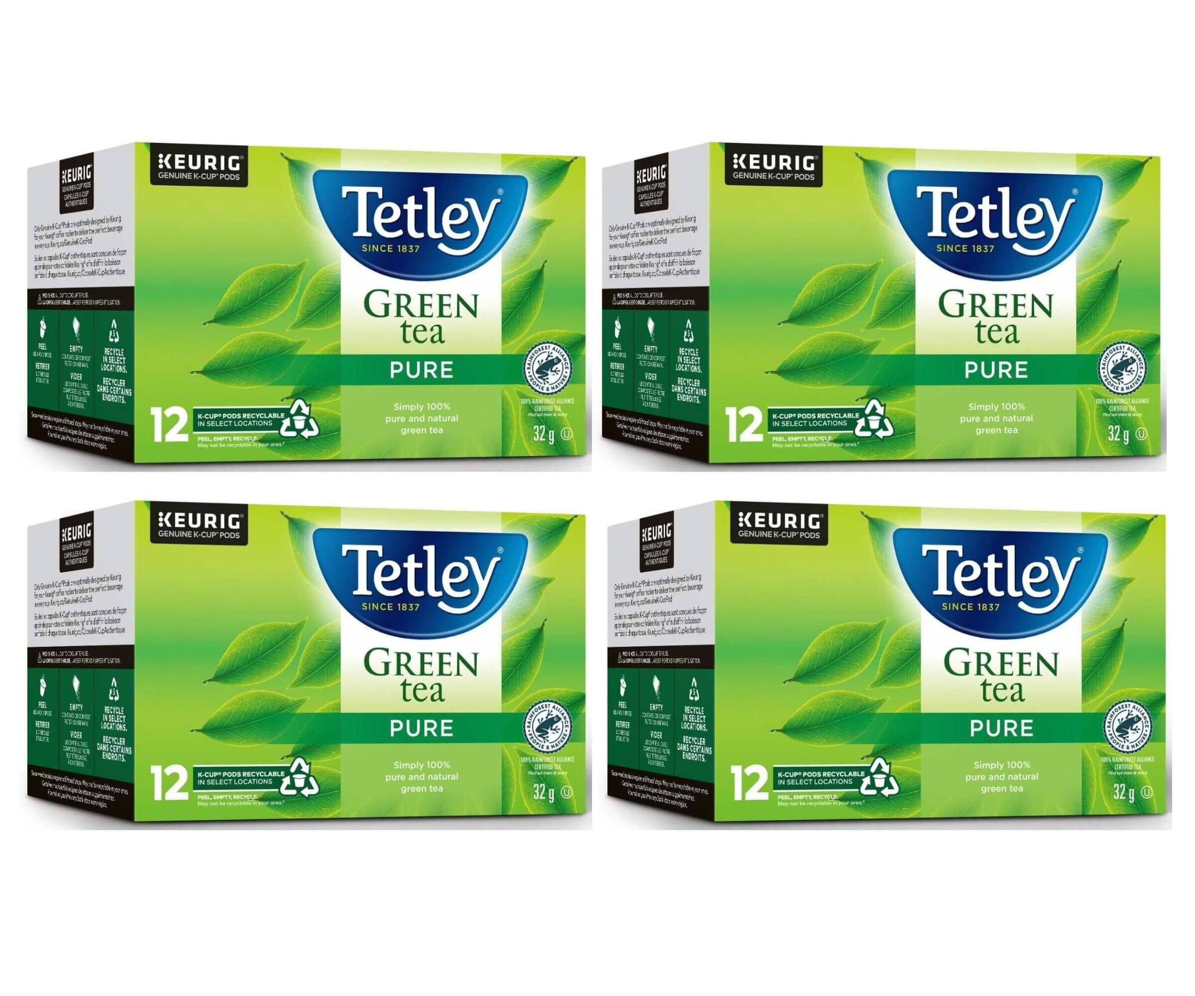 Tetley Pure Green Tea KCup Pods Authentic Chinese Flavor Keurig