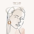thumbnail image 4 of Her Lab | Handmade Rattan Straw Earrings - Boho Earrings for Women Girls, 4 of 7