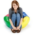 X Rocker 96" Round Vinyl Shiny Bean Bag, Available in Multiple Colors