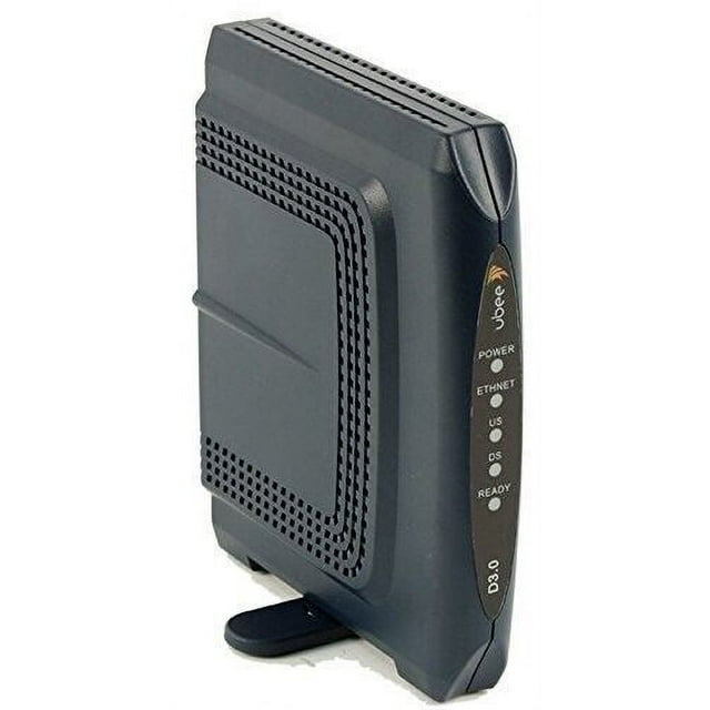 New Ubee U10C035.30 DOCSIS 3.0 Cable Modem Router WIFI 3 Ports - Black
