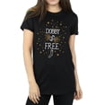 thumbnail image 1 of Harry Potter Womens Dobby Is Free Cotton Boyfriend T-Shirt, 1 of 7