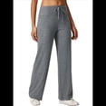 thumbnail image 2 of Pantalones de Pijama con Cordón para Mujer, Pierna , Informales, Cómodos, para Descansar y Hacer Yoga Gris L, 2 of 10