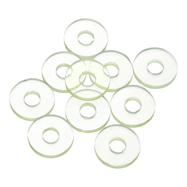 Lot de 10 Rondelles Plates, Joint d'Étanchéité PU 12mm OD 5mm ID 2mm Épais