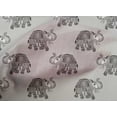 thumbnail image 4 of oneOone Cotton Poplin Fabric Elephant Block Printed Craft Fabric BTY 56 Inch Wide, 4 of 4
