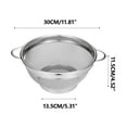 thumbnail image 3 of Heavy-Duty Stainless Steel Vegetable Washing Basket, Double-Handled Drain Bowl for Rice, Pasta, and Fruit, 3 of 8