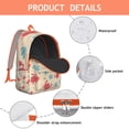 thumbnail image 4 of Tropical Crab Watercolor Pattern Travel Backpack Durable Oxford Material Backpack with Nautical Crab and Marine Beach Print Comfortable Carrying Anti-theft Multifunctional Features for Daily Use and T, 4 of 5