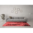 thumbnail image 3 of Ahgly Company Machine Washable Indoor Round Oriental Red Industrial Area Rugs, 5' Round, 3 of 4