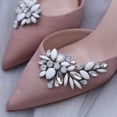 thumbnail image 4 of 1 Pair Rhinestone Shoe Clips Shoe Charms Wedding Shoe Decorations Bride Shoe Clips, 4 of 7