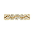 thumbnail image 3 of 1/3 Carat Twisted Diamond Wedding Band Ring in 14K Yellow Gold (Ring Size 5.5) (I1-I2 Clarity), 3 of 4