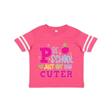 

Inktastic Preschool Just Got Cuter Gift Toddler Toddler Girl T-Shirt