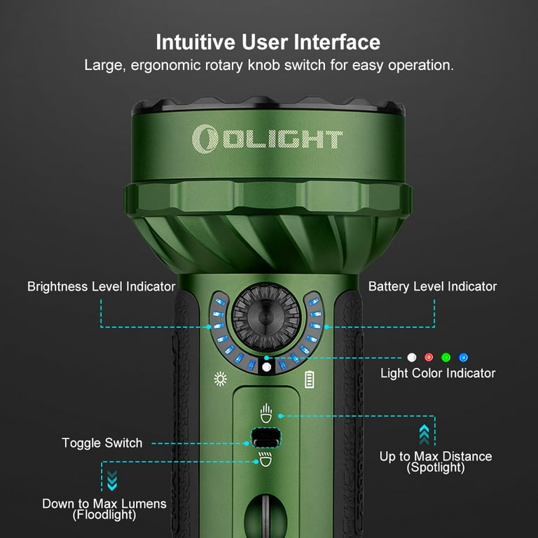 オーライト olight Marauder Mini 7000LM グリーン Marauder Mini Powerful LED Flashlight With RGB OD Green 7000