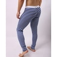 thumbnail image 2 of 2DXuixsh Mens C Ring Briefs Striped Long Thermal Low Breathe Leggings Patchwork Mens Pant Men's Underwear Fruit Of The Look Mens Underwear 95%Cotton+5%Spandex Blue Xl, 2 of 5