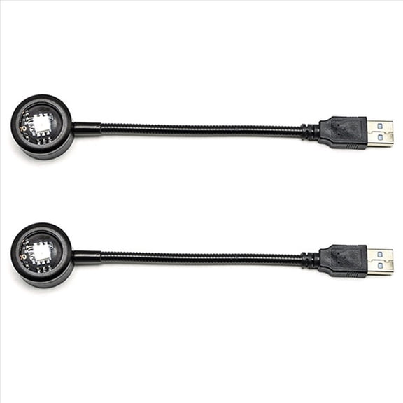 2X LED USB Sunset Lamp Night Light Projector Birthday Party Decoration Portable Mood for Bedroom Living ,Rainbow