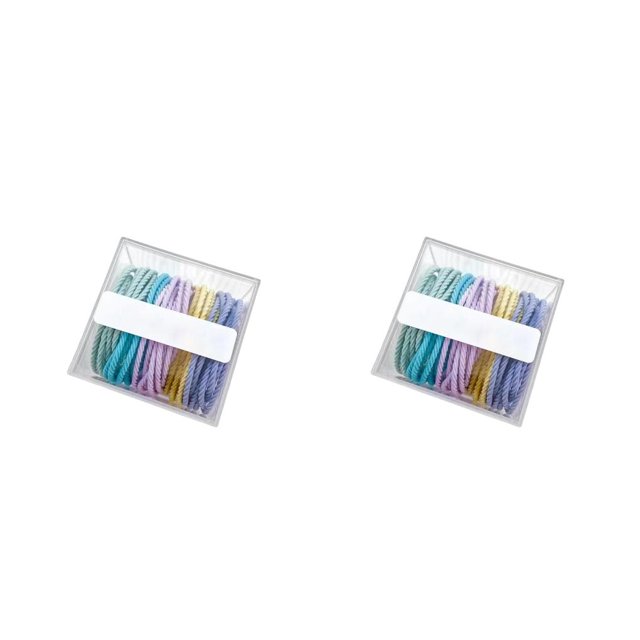 Jumpingount Paquete de 50 bandas elásticas para el cabello para mujer, cola de caballo reutilizable, regalos para esposa, bandas para la cabeza, bandas para Luz colorida 2piezas Jumpingount CBP491591