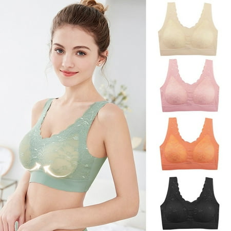 

5D Wireless Contour Bra Lace Breathable Underwear Seamless Stretchy for Sports Running Bra Sexy Comfortable Sports Bras top vest