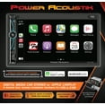 thumbnail image 2 of Power Acoustik Car Stereo Bundle: 7" Mechless HD LCD with Capacitive Touchscreen & Bluetooth with (2) 6.5" Speakers | Car Play and Android Auto | Fits 1-DIN and 2-DIN | (WMH7-S1), 2 of 8