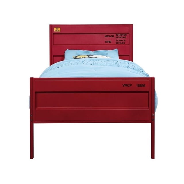 Rosebery Kids Cargo Full Panel Kids Bed in Red