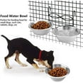 Set of 2 Dog Crate Dog Bowls Hanging, Kennel Water Bowl, Dog Crate Water Bowl Non Spill