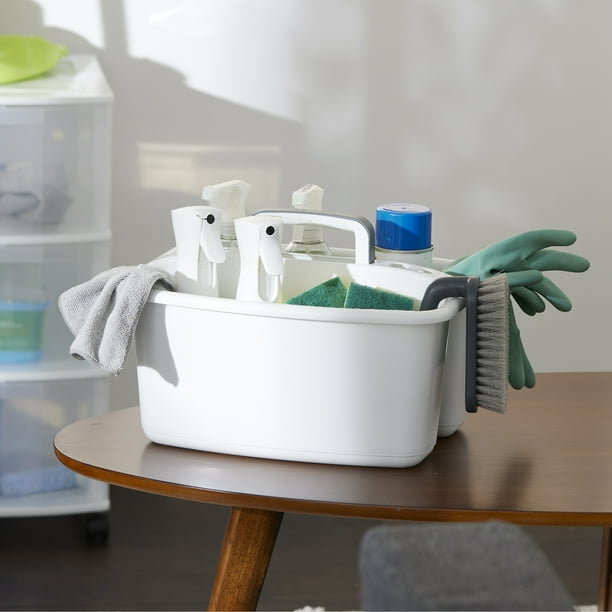 How To Create A Perfectly Stocked Cleaning Caddy - Organized-ish  Cleaning  caddy, Cleaning supplies organization, Cleaning supplies caddy