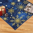 thumbnail image 3 of Christmas Snowflake Area Rug Non Slip Entryway Washable Rugs Holiday Throw Carpet Low Pile Soft Floor Mat for Hallway Bedrooms Bathroom, 3 of 8