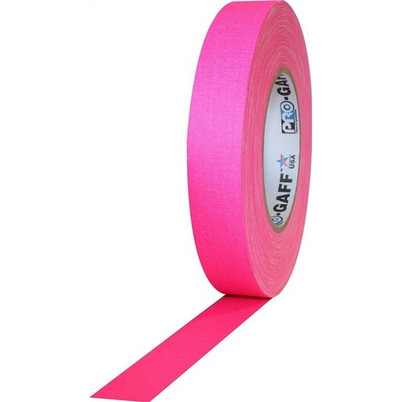 Pro Gaff Fluorescent Pink Gaffers Tape 1" X 50 Yard Roll