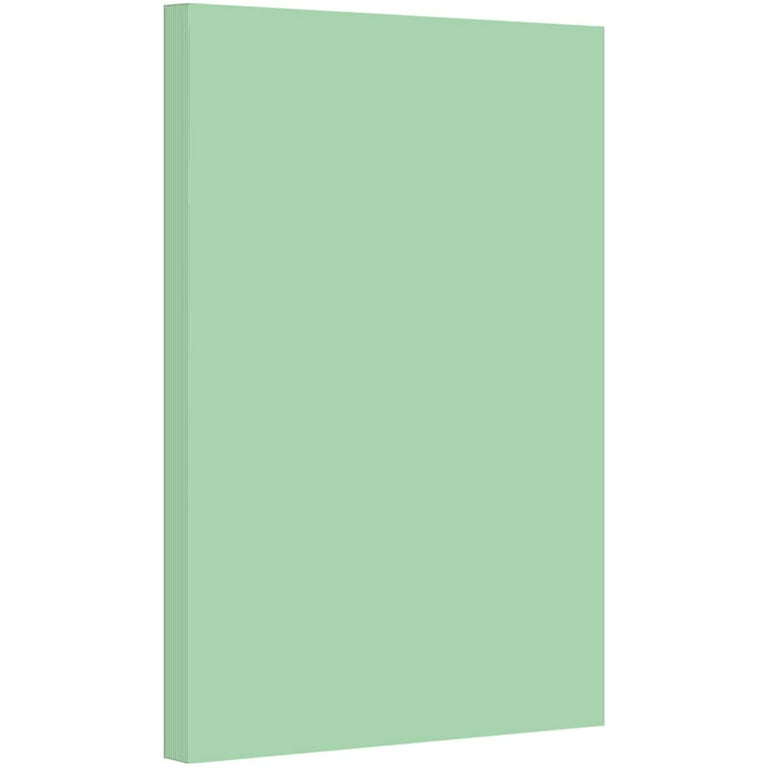 8.5 x 11 Pastel Green Color Paper Smooth, for School, Office