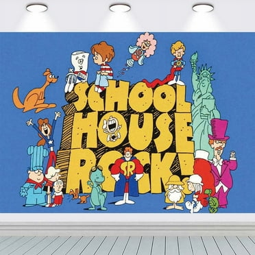 Schoolhouse Rock Birthday Party Supplies Banner Backdrop Background Taspestry Poster Wall Decor