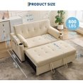 thumbnail image 3 of Sofa Bed Couch, Futon Sleeper Couches with Pull Out Bed, USB Convertible Sofa Cama for Small Spaces, Living Room or Rv 3 in 1 Loveseat Furniture That Turns into Lounge Recliner, 3 of 9