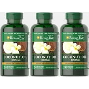 Puritan's Pride Coconut Oil 1000 mg (3-PACK)