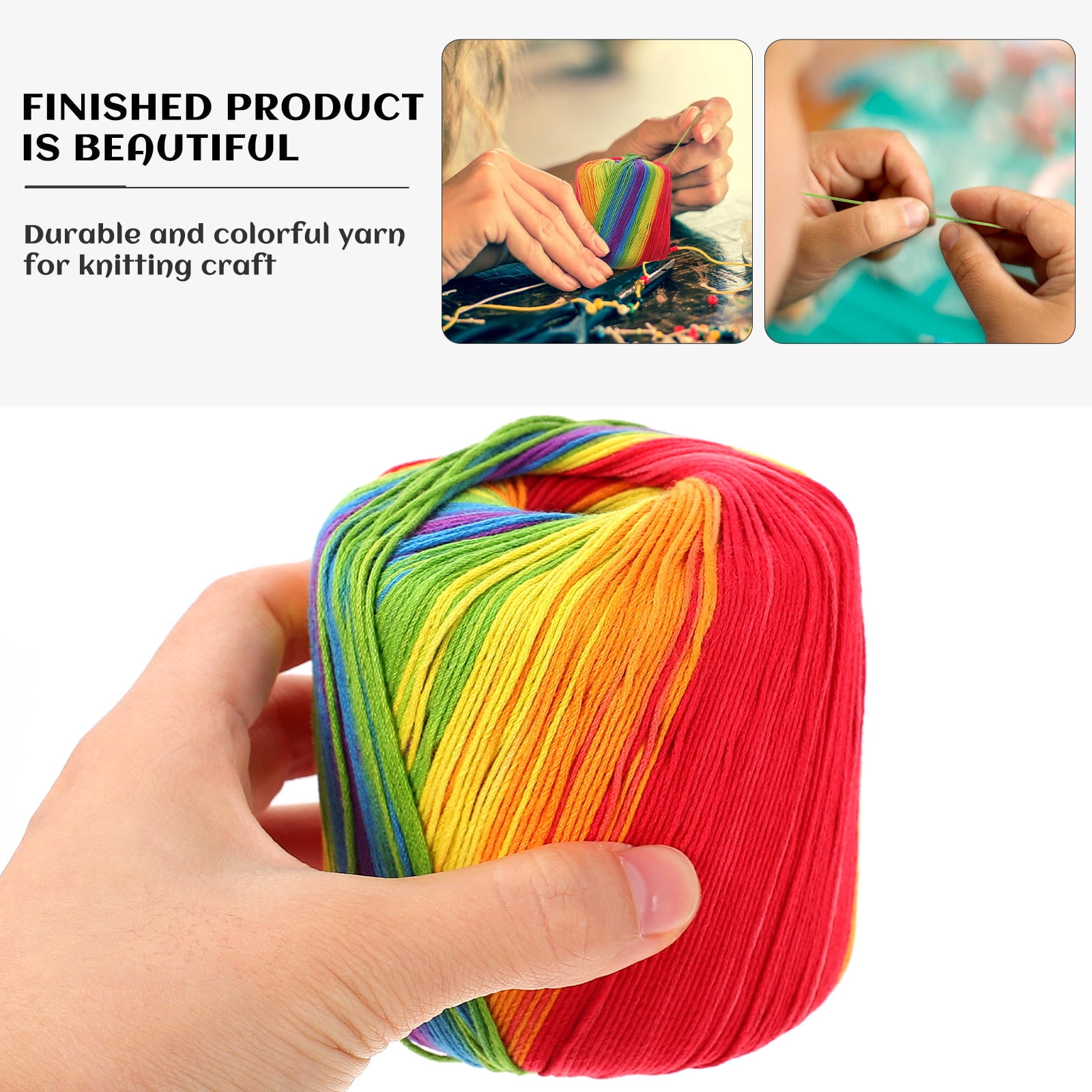 LITINKIMI Cotton Thread Multicolor 2 Rolls 13300 X 0.08 X 0.08 In