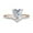 Rose gold, variant on YYKihy Women's Heart-Shaped Zircon Diamond Personalized Princess Engagement Ring