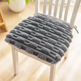 thumbnail image 1 of Maplenight Luxury Silk Flower Cushion 16 x 16 Inch - Ultra Soft & Thick Seat Pad for Home, Office, and Dorm Comfort Gray, 1 of 6