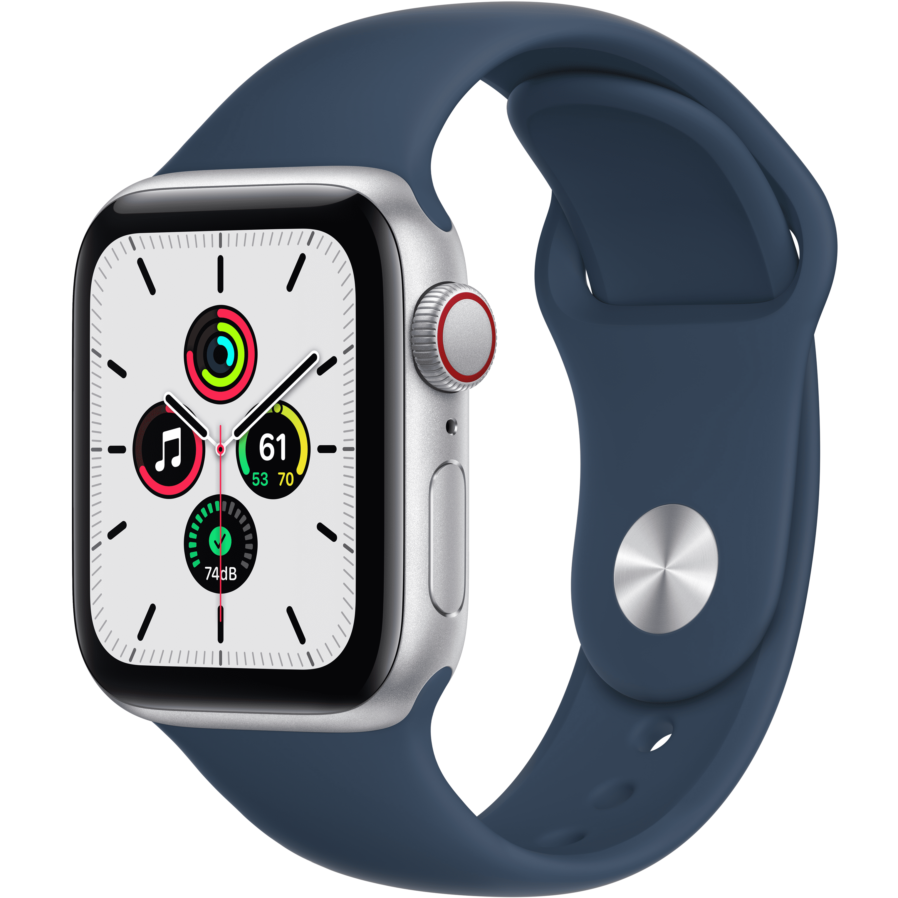Apple Watch SE GPS, 40mm Space Gray Aluminum Case with Midnight Sport Band  - Regular